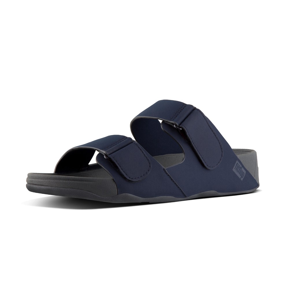 Fitflop Mens Slides - Gogh Neoprene Adjustable - Navy - 701-VJRXFU